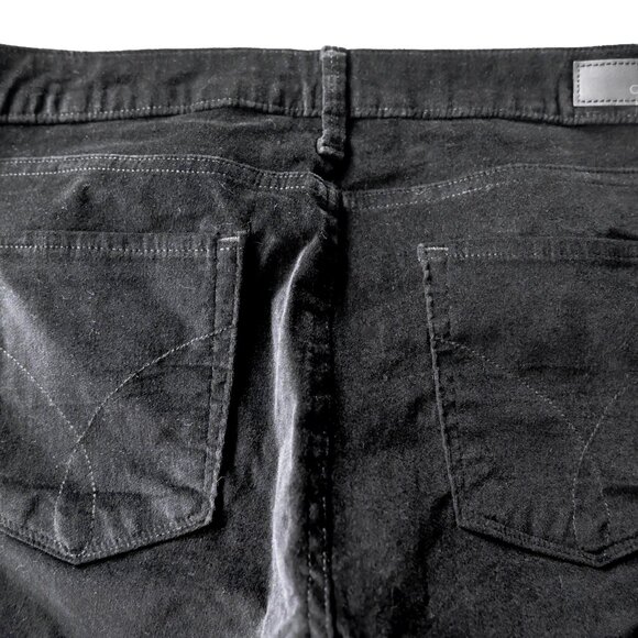CALVIN KLEIN Black Velour Legging Jeans - Size 30 - Picture 6 of 8